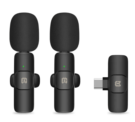 Neck Clip Microphone showing versatile design with clip for hands-free audio solution.