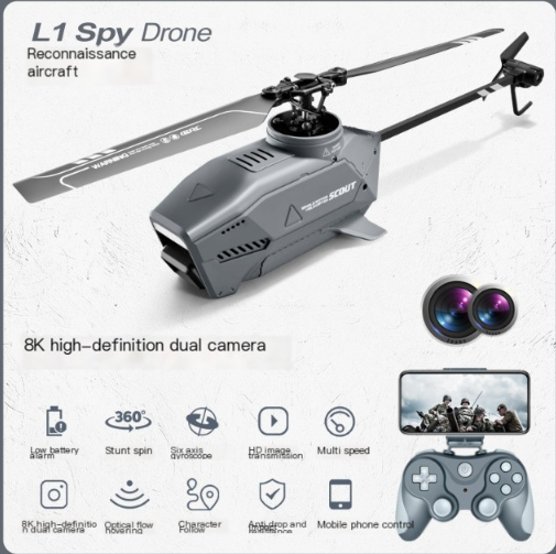 Mini Zwarte Bij Afstandsbediening Helikopter Drone Cadeau
