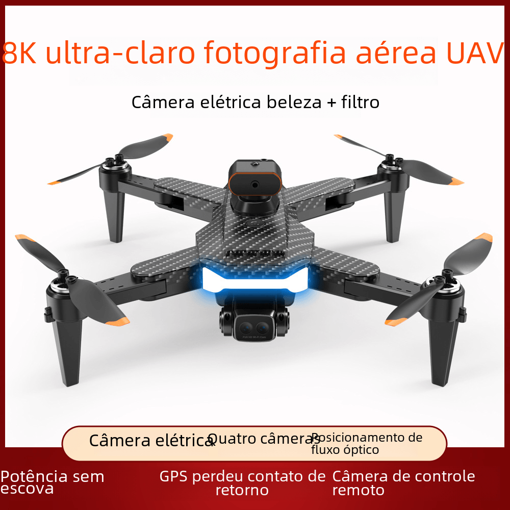 P9 Carbon Fiber GPS Drone with HD Camera and Obstacle Avoidance in 8K ultra-clear aerial photography.