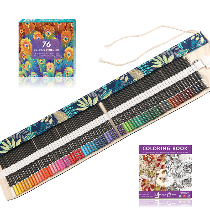 72 Color Lead Pencil set featuring vibrant colors and high-quality materials for artists.