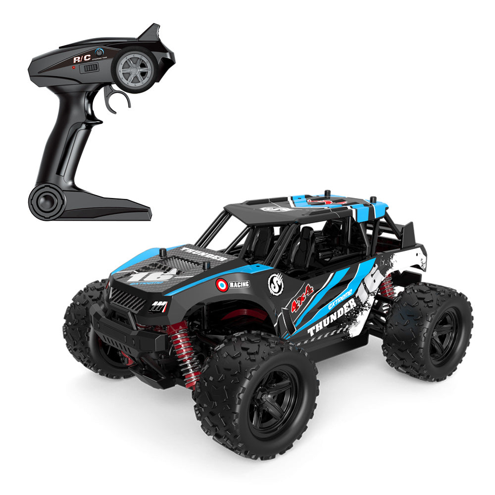 Véhicule tout-terrain RC haute vitesse 1:18 avec carrosserie en PVC