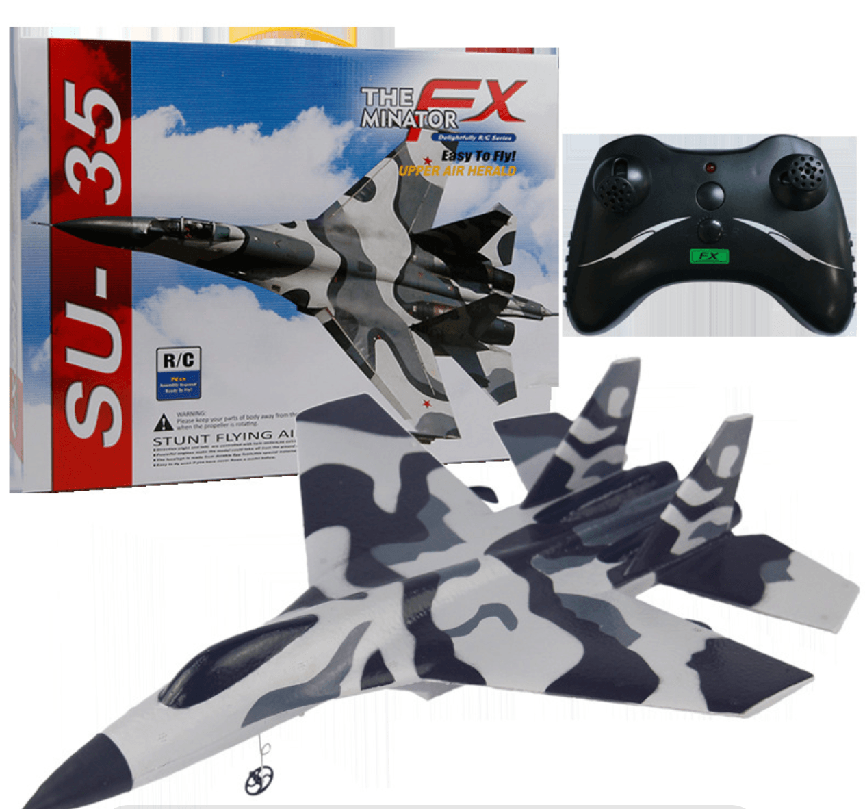 FX820 Electric Remote Control Mini Fighter Plane Model with camouflage design and remote control.
