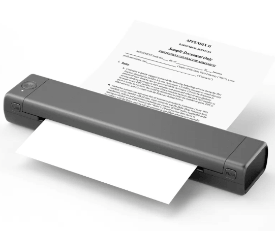 Wireless Thermal Printer printing documents with fast and clear output for portable use.