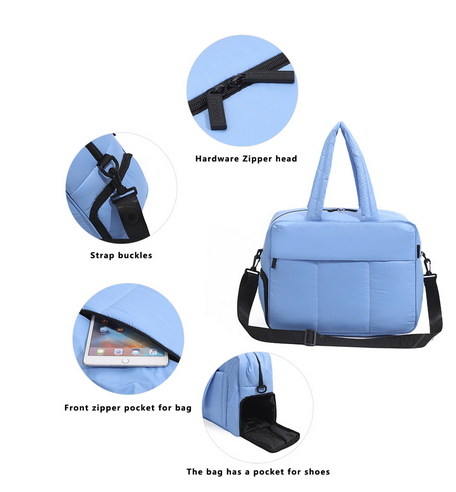 Winter Travel Duffle Bag with Shoes Compartment for Women