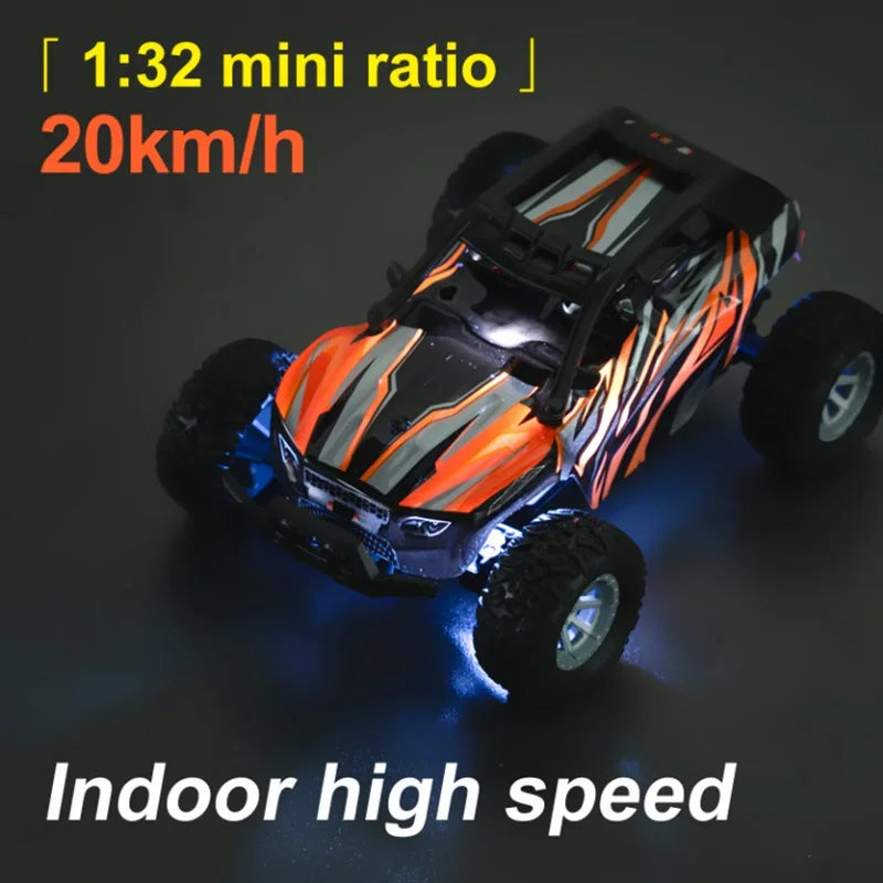 1/32 Scale High-Speed Remote Control Car with LED Lights