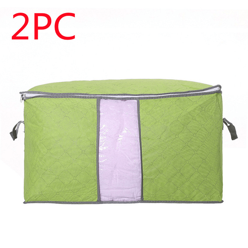 Storage Bag Quilt Storage Bag Moving Packing Bag Clothes Sorting Bag Clothing Duffel Bag in green design