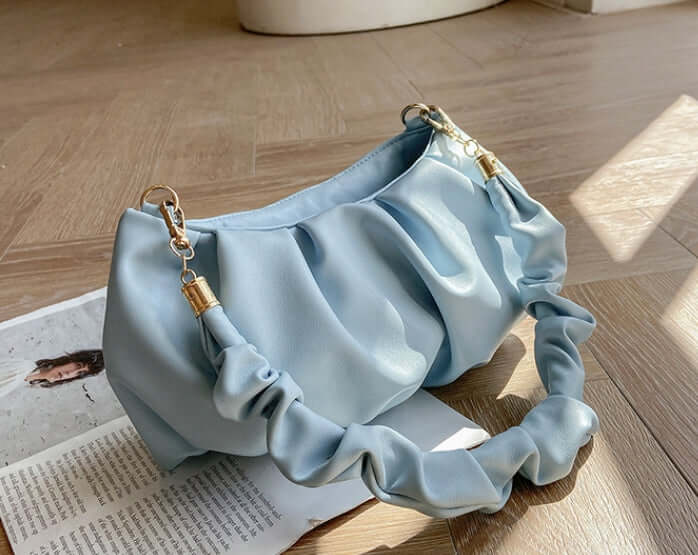 Cloud Bag, Shoulder Bag, Crossbody Bag in light blue with stylish design and durable material.