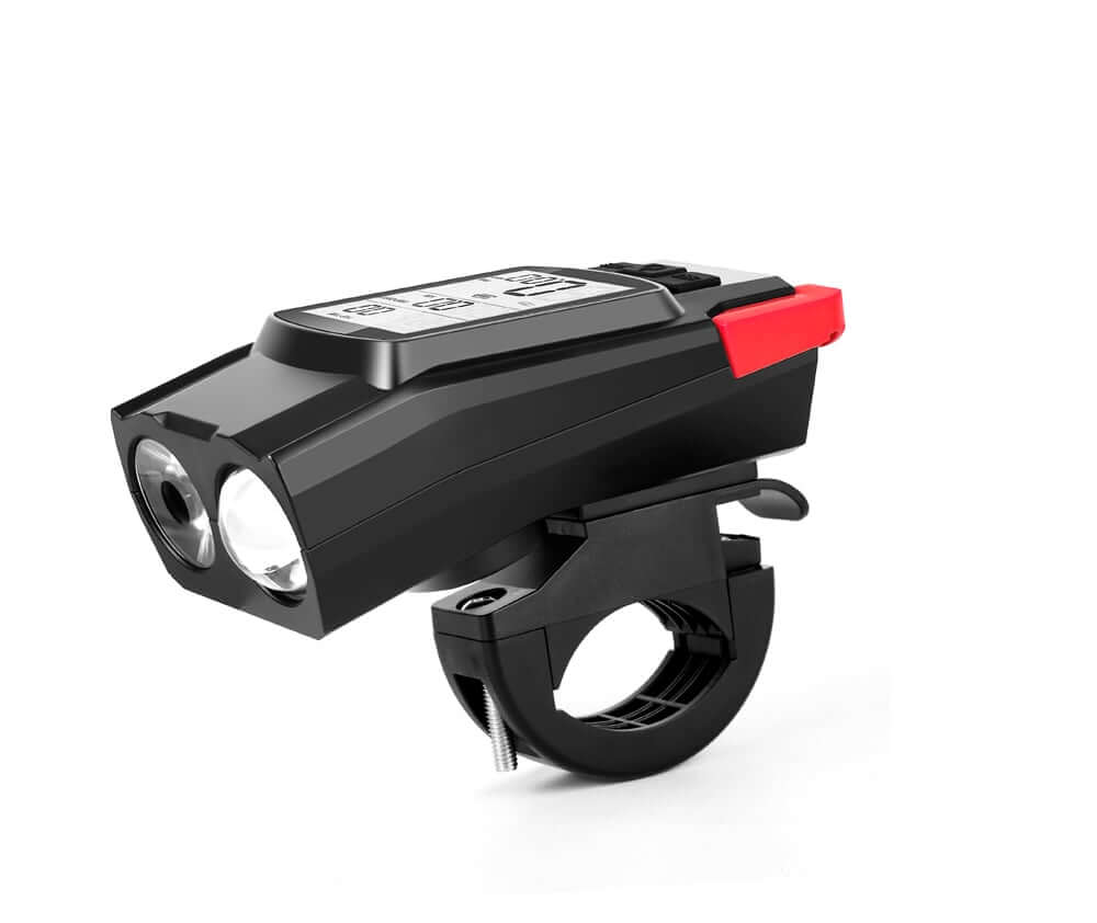 Wireless Code Table for Bicycle Lights with dual LEDs and adjustable mount for secure attachment.