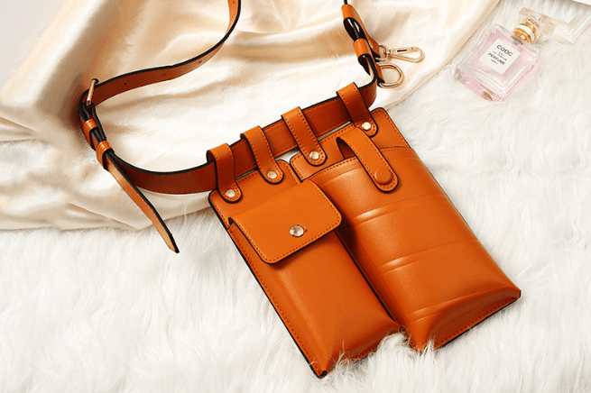 trendy crossbody bag for girls in stylish orange color, perfect for daily use and special occasions.