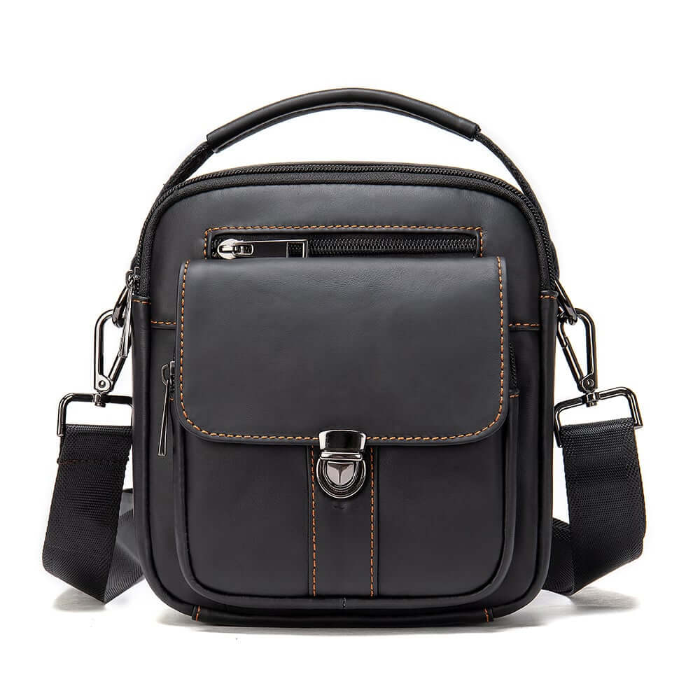 Stylish Crossbody Shoulder Bag made of high-quality leather with a secure zipper and chic design.