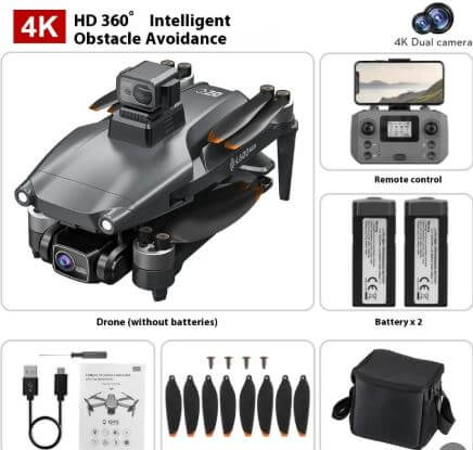 L600PRO folding drone featuring HD 360° intelligent obstacle avoidance and remote control.