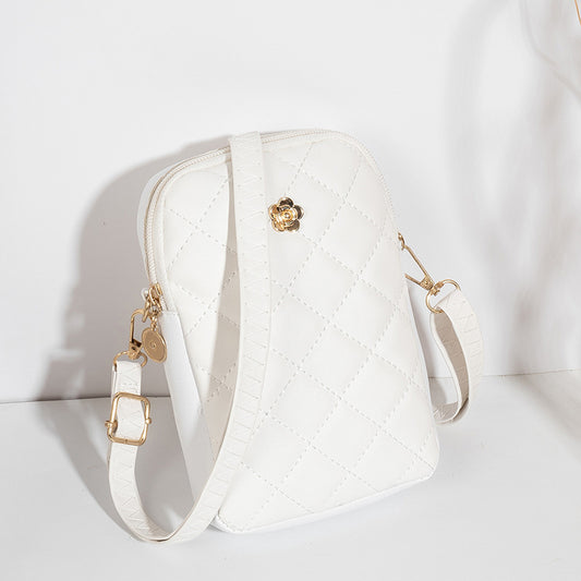 Geborduurde dames crossbodytas voor reizen en woon-werkverkeer