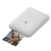 HPRT MT53 HD Wireless Pocket Photo Printer for iOS/Android printing a photo of friends.