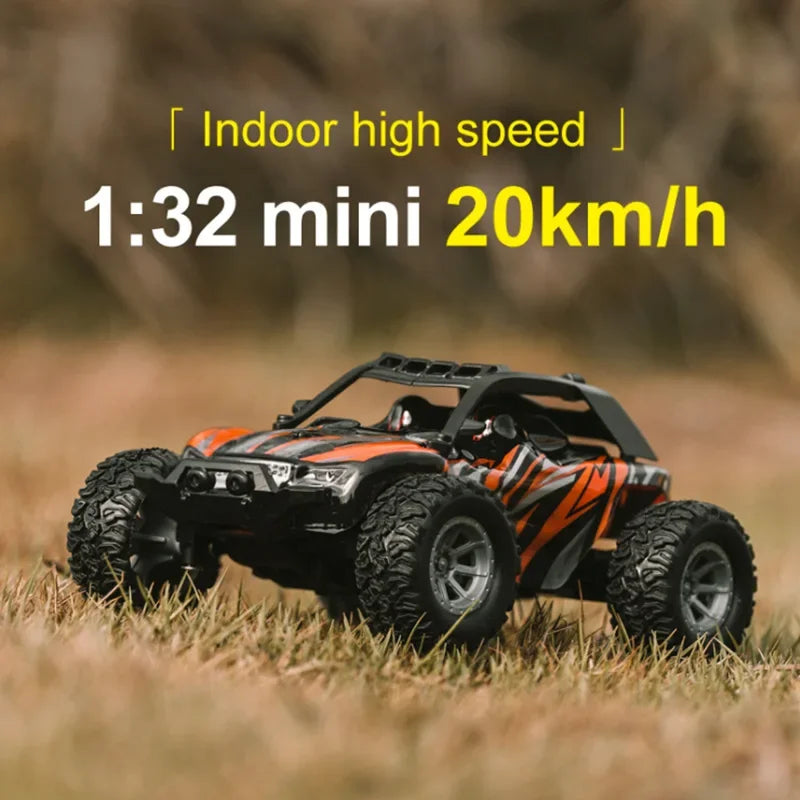 1/32 Scale High-Speed Remote Control Car with LED Lights