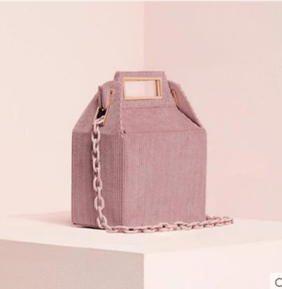Stylish checkered crossbody shoulder bag in pink, perfect for casual outings and nights out.