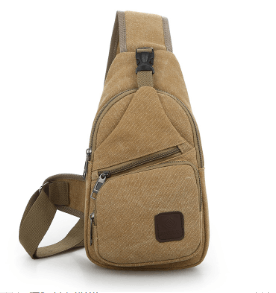 Chest Bag, Crossbody Bag, Cycling Bag in stylish beige design for modern adventurers.