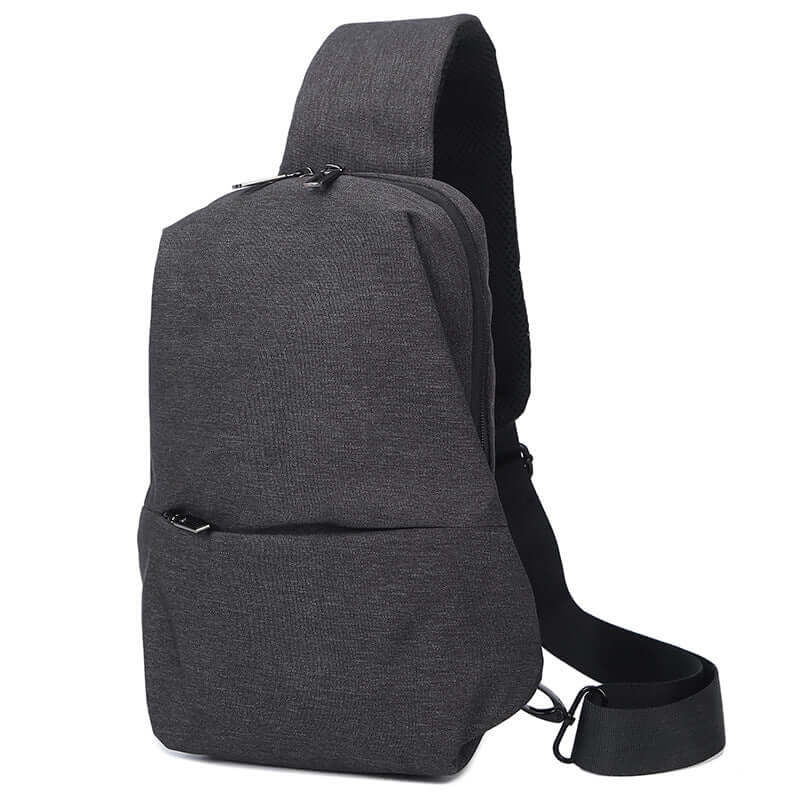 Chest Bag, Crossbody Bag, Shoulder Bag Collection - trendy gray chest bag designed for comfort and style.