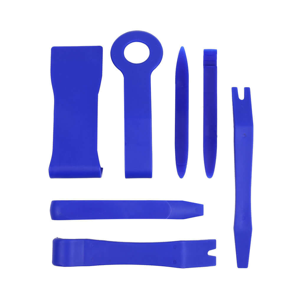 7-Piece Car Audio Repair Tool Set with Pry Tools in blue, essential for car audio repairs and upgrades.