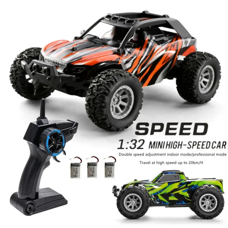 1/32 Scale High-Speed Remote Control Car with LED Lights