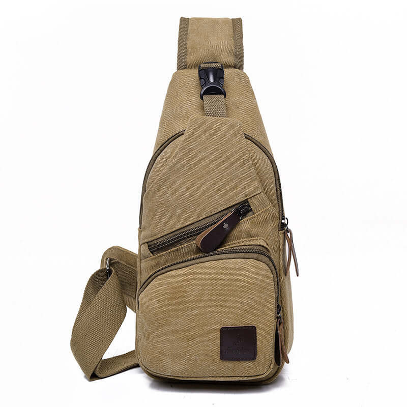 Chest Bag, Crossbody Bag, Cycling Bag in durable beige material, designed for comfort and style.