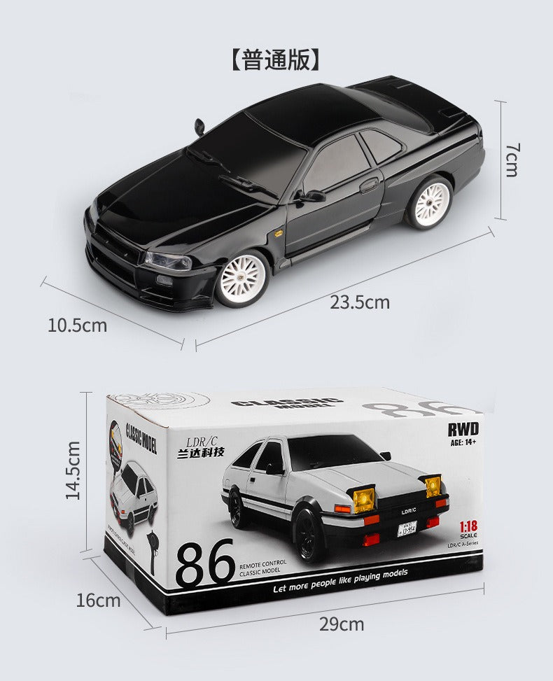 1:18 Scale RC Flip Model Car – Metal Shell