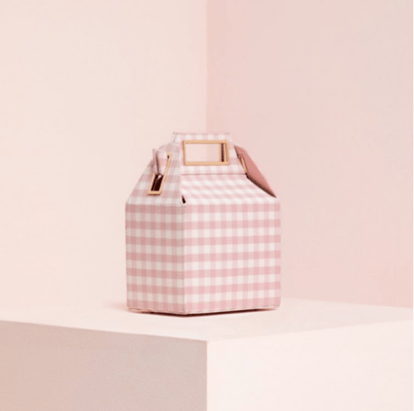Checkered crossbody shoulder bag in pink, stylish and versatile for modern individuals.