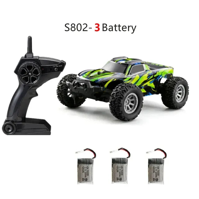 1/32 Scale High-Speed Remote Control Car with LED Lights