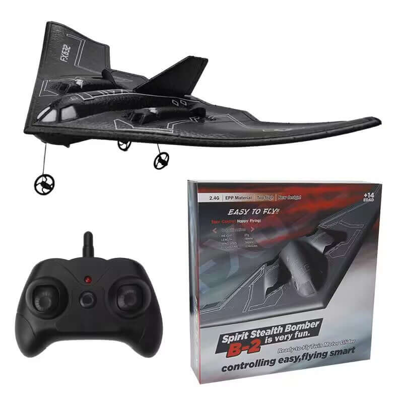 FX820 Electric Remote Control Mini Fighter Plane Model with remote controller and sleek design.