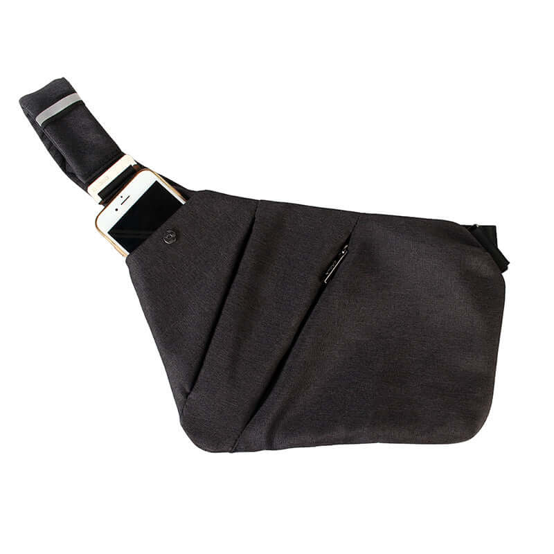 Versatile crossbody travel bag with a phone pocket, designed for modern travelers and outdoor adventures.