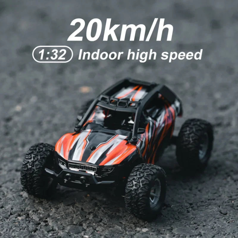 1/32 Scale High-Speed Remote Control Car with LED Lights