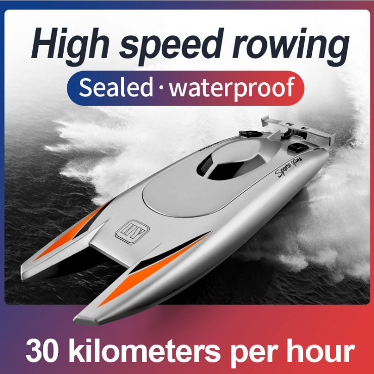 Dual Motor Remote Control Racing Boat for Kids
