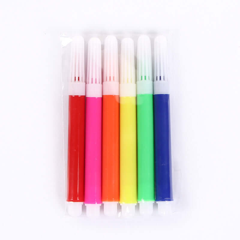 Creative Mini 6-Color Washable Art Markers for Kids in vibrant colors, packaged and ready for creative fun.