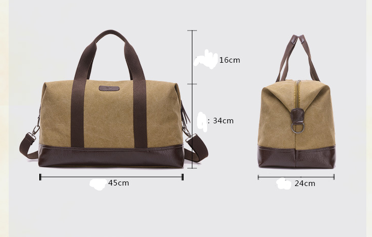 Sac bandoulière en toile, Sac de voyage, Sac de sport